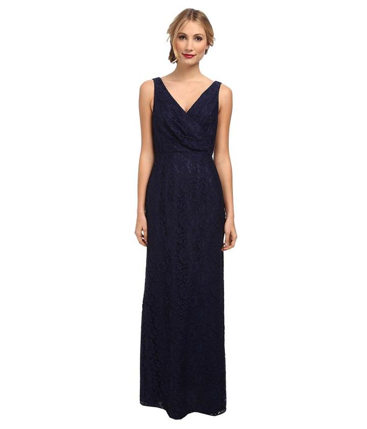 Donna Morgan Lark V-neck Lace Gown