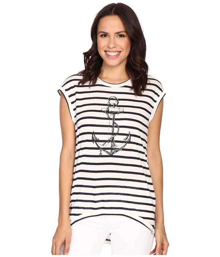 The Beginning Of - Fiona High-low Tee W/ Anchor