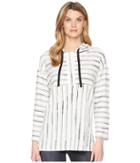 Two By Vince Camuto - Long Sleeve Nubby Stripe Hoodie