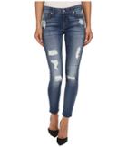 7 For All Mankind - The Ankle Skinny W/ Destroy In Distressed Authentic Light 2