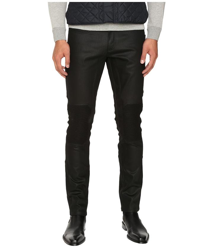Belstaff - Blackrod Regular Fit Raw Stretch Motor Denim In Black