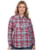 Roper - Plus Size 0375 Red Blue Plaid