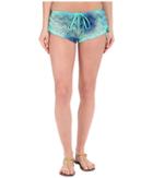 Luli Fama - Siete Mares Crochet Drawstring Shorts Cover-up