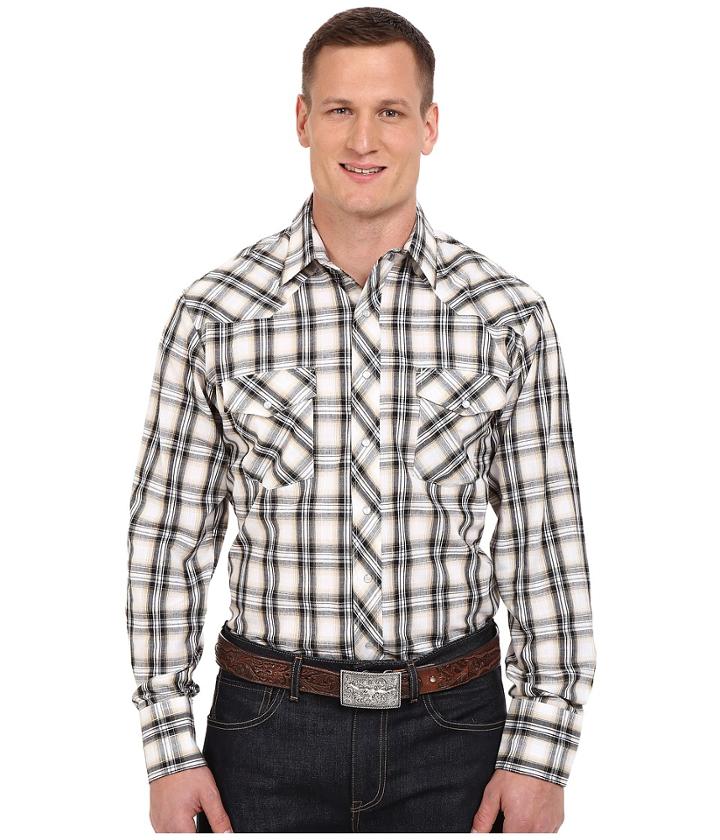 Roper - Big Tall 0299 Black Khaki Plaid