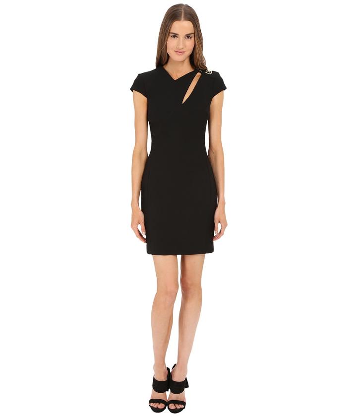Versace Collection - Cap Sleeve Dress W/ Cutout