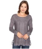 Brigitte Bailey - Garnet Pullover W/ Mixed Cable Lace