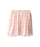 Kardashian Kids - Star Metallic Embroided Skirt With Gold Elastic