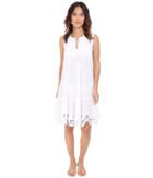 Red Carter - Splice Dice Lace Hem Sundress Cover-up