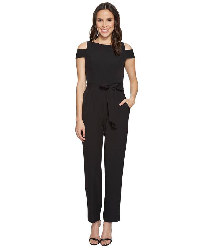 Vince Camuto - Boat Neck Cold Shoulder Jumpsuit