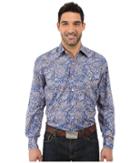 Stetson - Brocade Paisley Long Sleeve Woven Snap Shirt