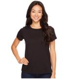 Lilla P - Pima Jersey Short Sleeve Jewel Neck Top