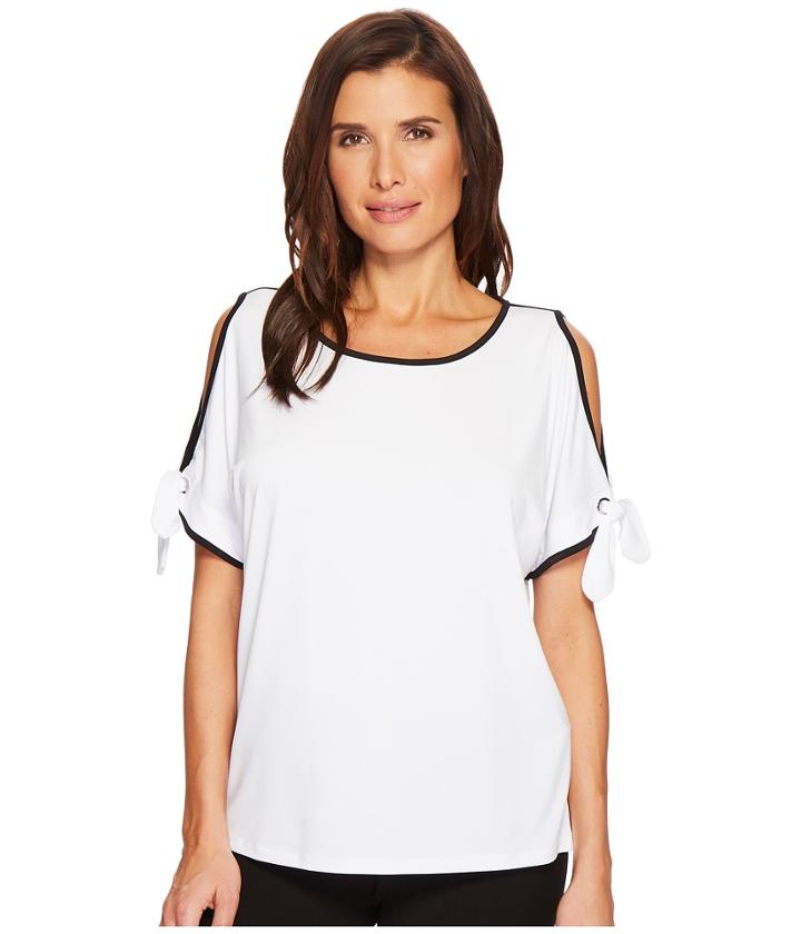 Tribal - Open Shoulder Top With Tie