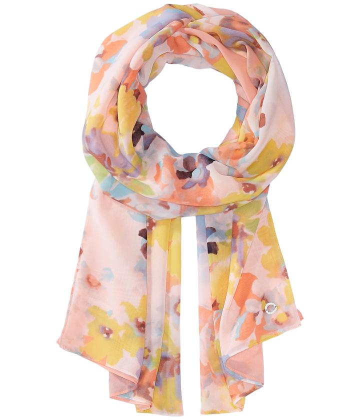 Calvin Klein - Ombre Abstract Floral Chiffon Scarf
