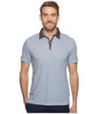 Calvin Klein - Short Sleeve Micro Printed Knit Jersey Polo Shirt