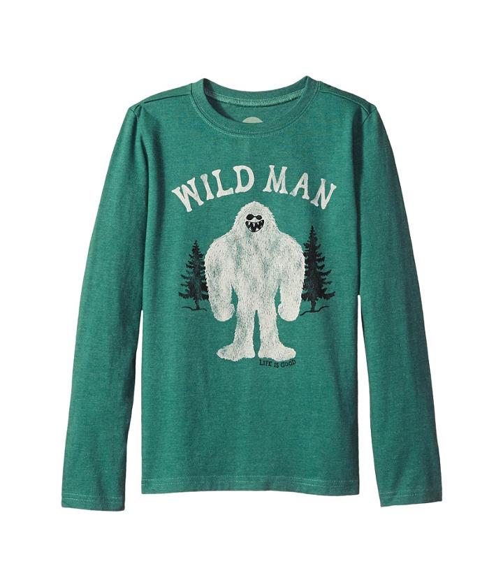 Life Is Good Kids - Wild Man Long Sleeve Crusher Tee