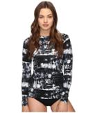 Lucky Brand - Global Tie-dye Rashguard Cover-up