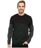 Calvin Klein - Long Sleeve Color Blocked Ponte Crew Neck Shirt