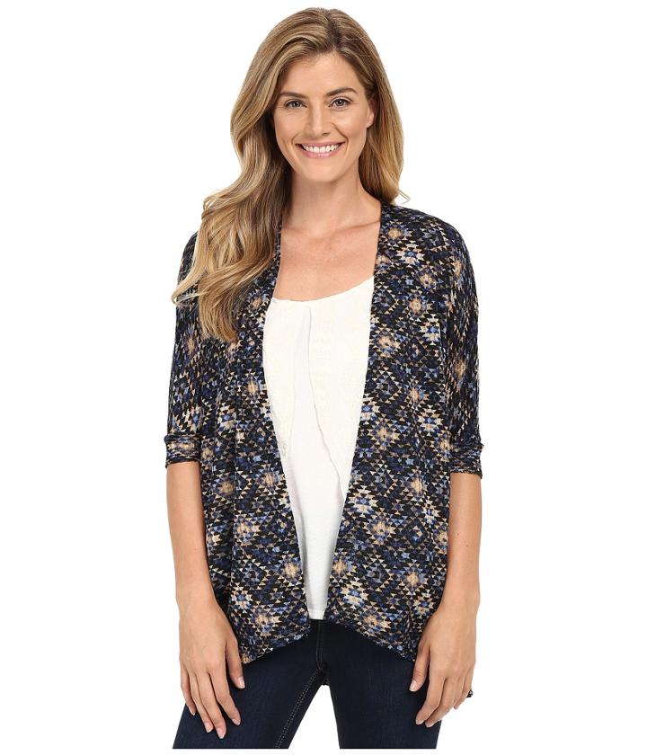 Stetson - Aztec Tapestry Print Short Sleeve Knit Cardigan