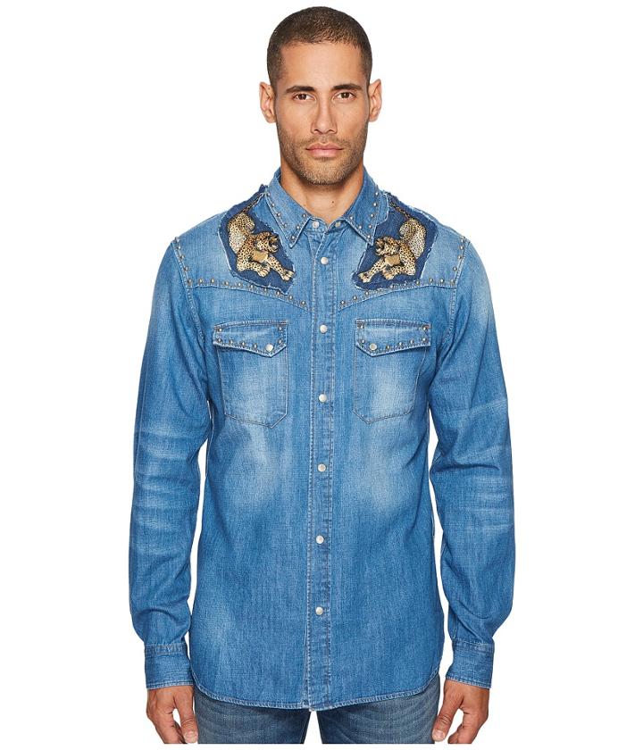 Just Cavalli - Denim Western Button Down