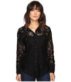 Stetson - Black Lace Western Top