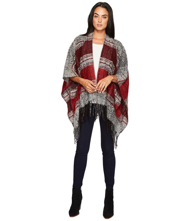 San Diego Hat Company - Bsp3535 Soft Woven Poncho With Fringe