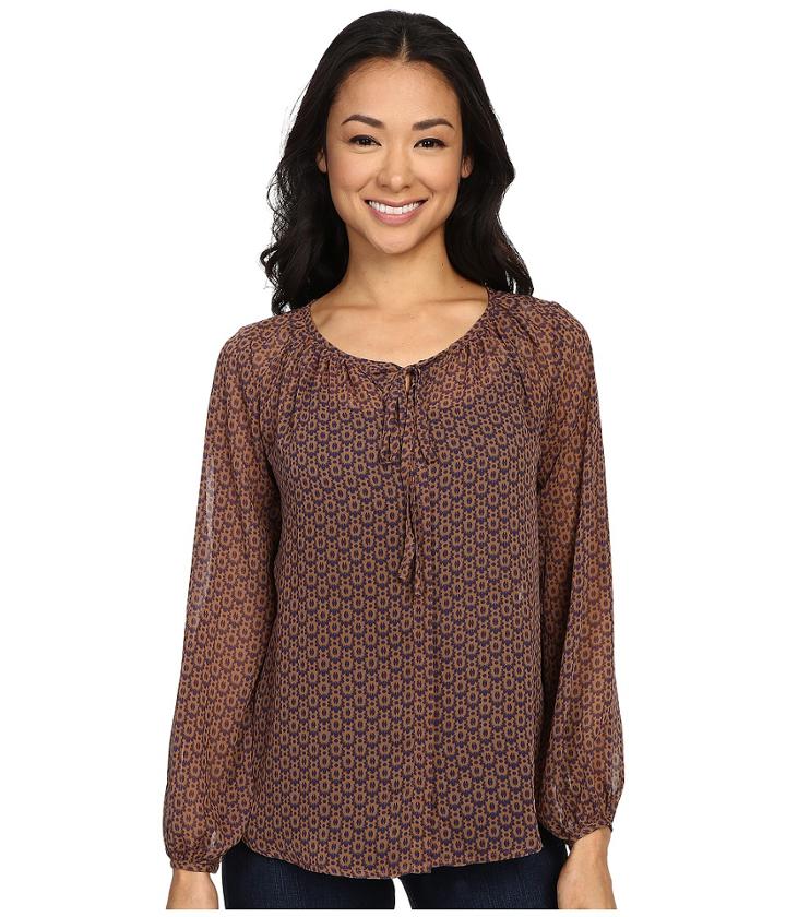 Bobeau - Sena Tie Neck Blouse