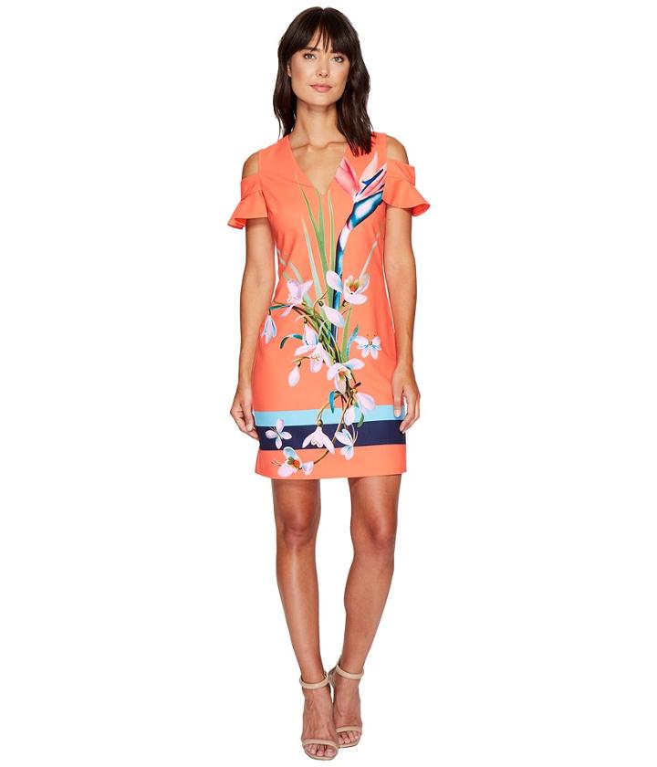 Ted Baker - Leea Tropical Oasis Cut Out Tunic