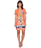 Ted Baker - Leea Tropical Oasis Cut Out Tunic