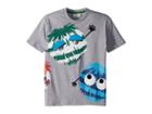 Fendi Kids - Short Sleeve Logo Fur Monster Graphic T-shirt