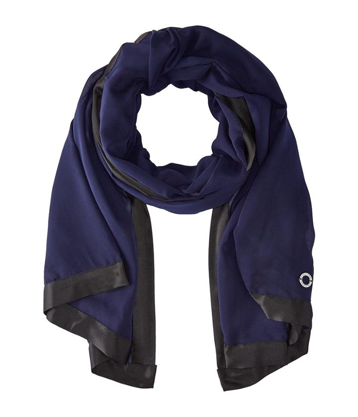 Calvin Klein - Pop Color Satin Border Chiffon Scarf