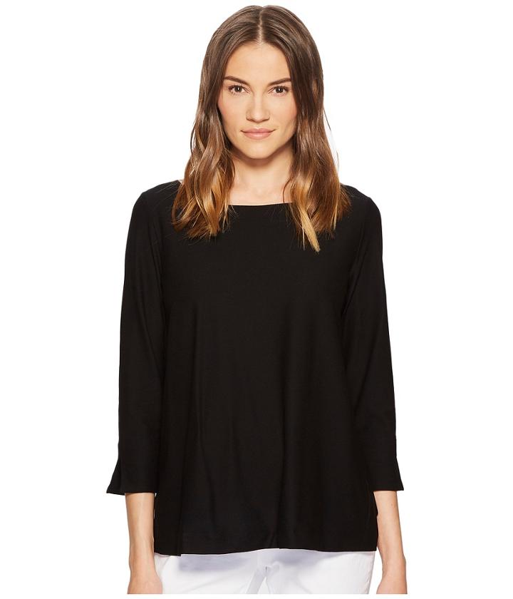 Eileen Fisher - Ballet Neck Box-top