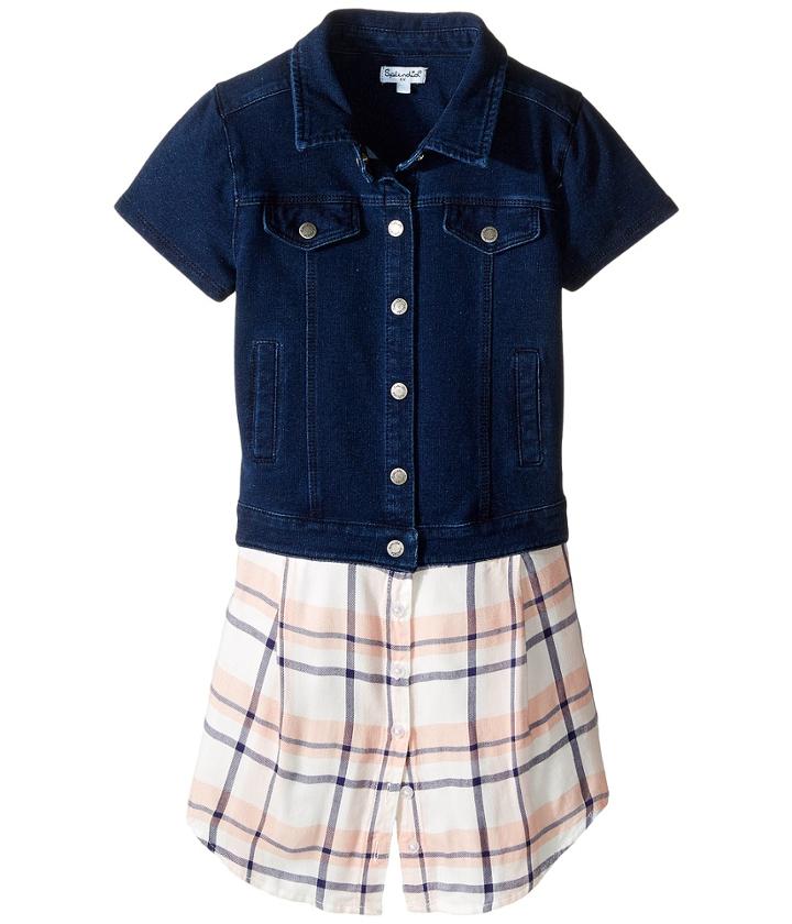 Splendid Littles - Cap Sleeve Indigo/woven Top