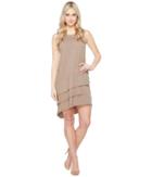 Dylan By True Grit - Luxe Cotton Slub Three Tiers Tank Dress