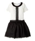 Us Angels - Short Sleeve Peter Pan Collar With A Drop Waist
