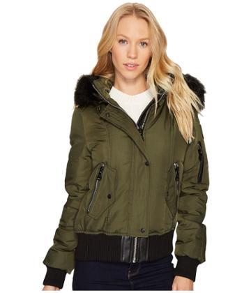 Vince Camuto - Down Bomber With Faux Fur Hood N8331