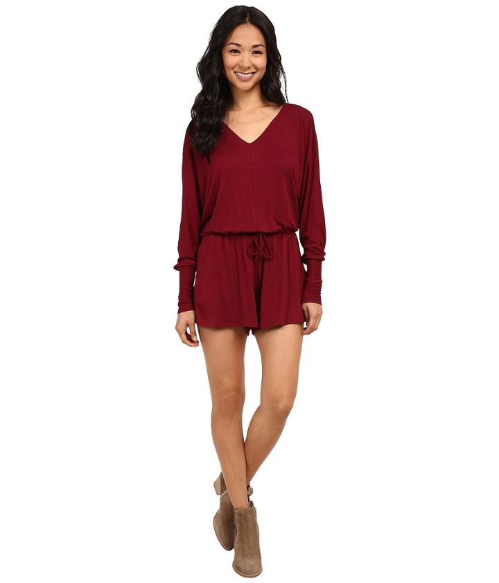Lucy Love - Rose Bowl Romper In Marsala