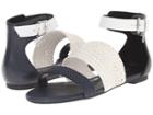 Armani Jeans - Leather And Woven Eco Leather Sandal