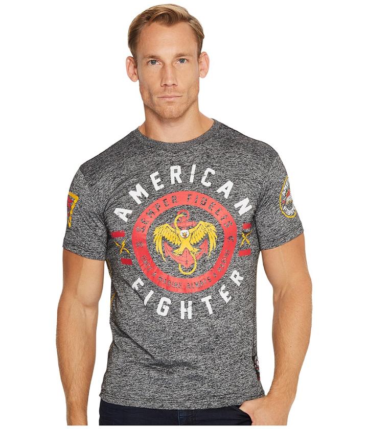 American Fighter - Semper Fi Short Sleeve Tetris Mock Twist Tee