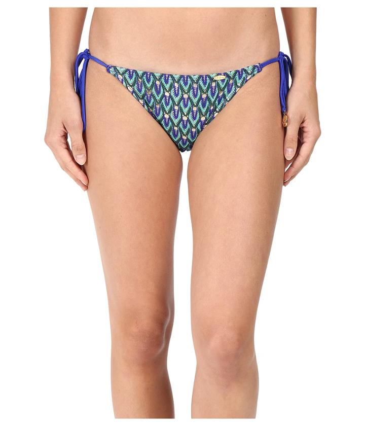 Luli Fama - Blue Kiss Wavey Tie Side Ruched Full Bottoms