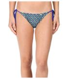 Luli Fama - Blue Kiss Wavey Tie Side Ruched Full Bottoms