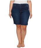 Nydj Plus Size - Plus Size Briella Shorts W/ Fray Hem In Cooper