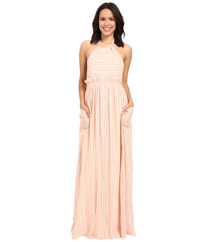 Mara Hoffman - Gauze Halter Dress With Pockets