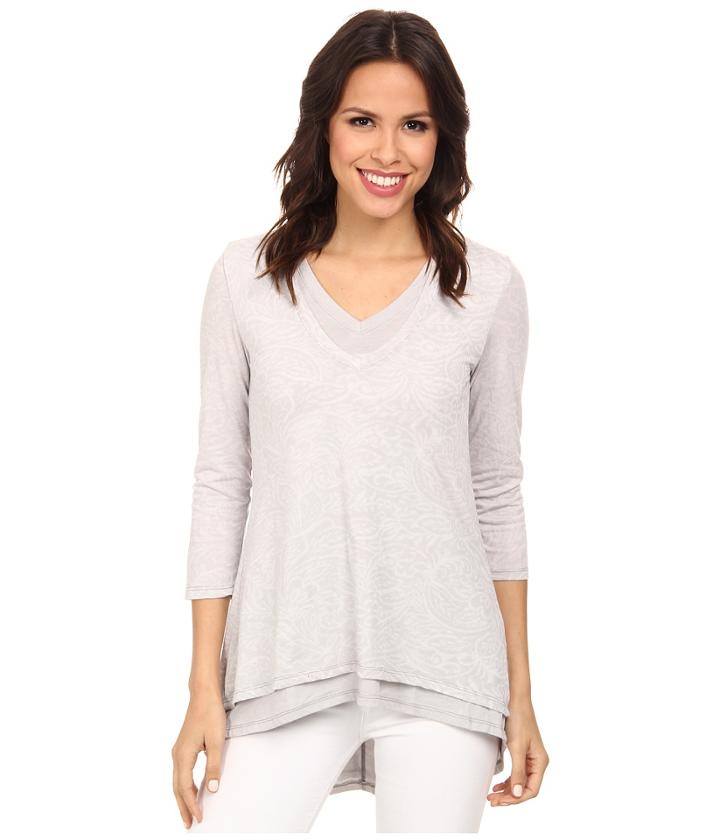 Mod-o-doc Double Layer V-neck Tee