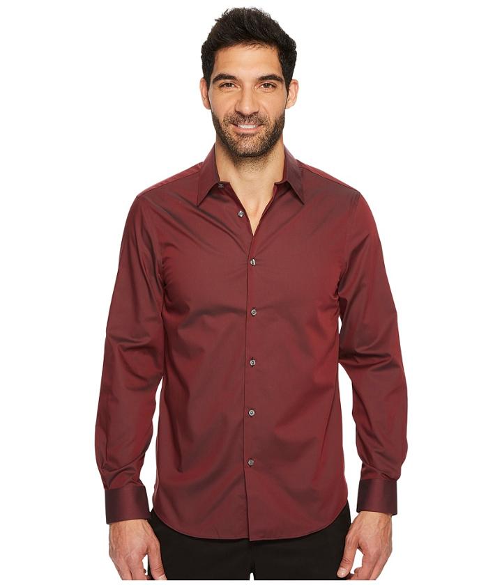 Perry Ellis - Luxe Performance Solid Twill Shirt