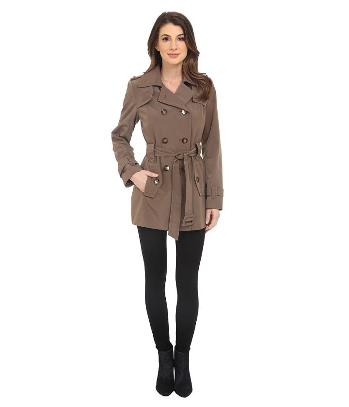 Calvin Klein - Double Breasted Belted Trench W/ Gunflaps