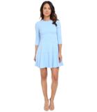 Vince Camuto - Long Sleeve Drop Waist Fit And Flare