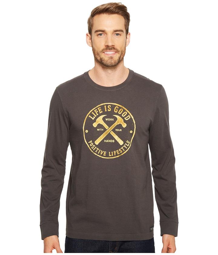 Life Is Good - Positive Lifestyle Hammers Long Sleeve Crusher Tee