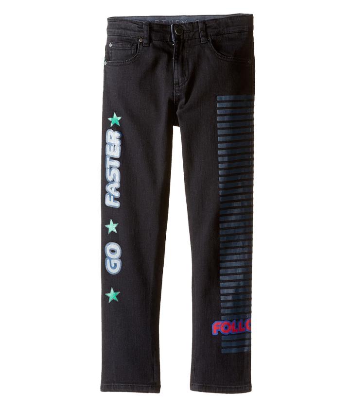 Stella Mccartney Kids - Flame Embossed Denim Pants