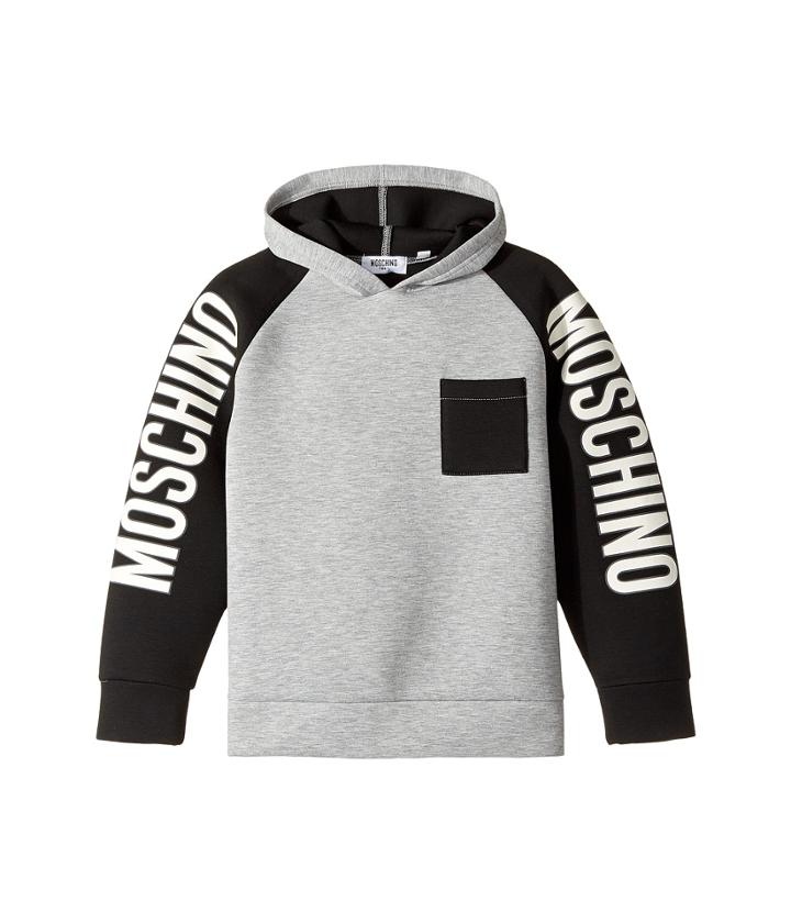 Moschino Kids - Neoprene Sweat Top W/ Logo Sleeves