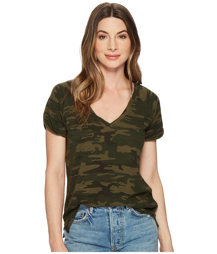 Sanctuary - Camo V-neck Tee